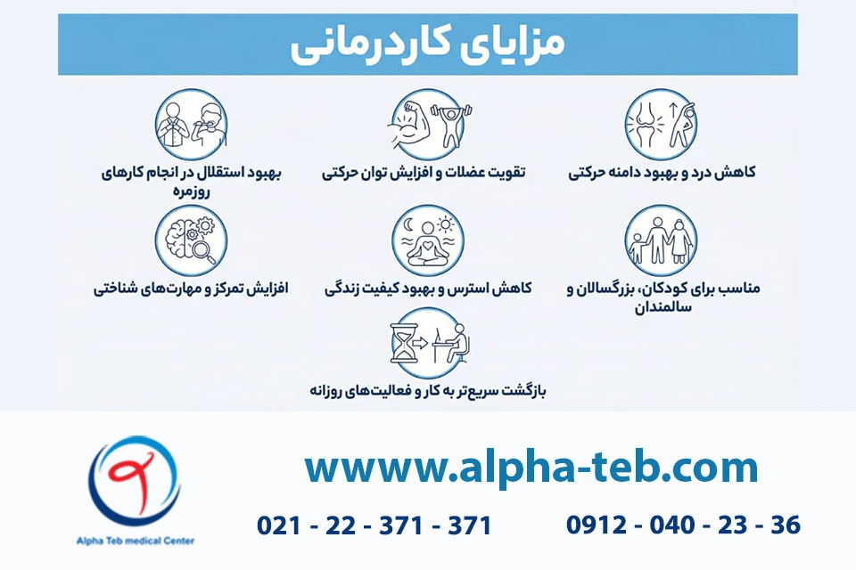 مزایای کاردرمانی در منزل